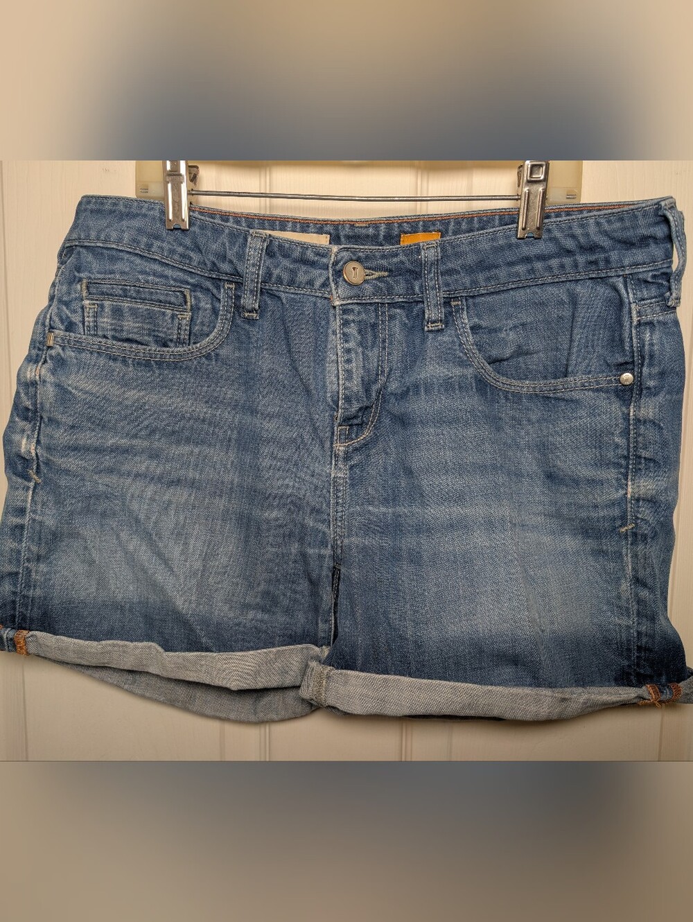 Pilcro and the Letterpress Womens Blue Denim Shorts 33" Waist